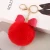Import 2021 High Quality Fashion Custom Pom Pom Fur Ball Plush Keychain from China