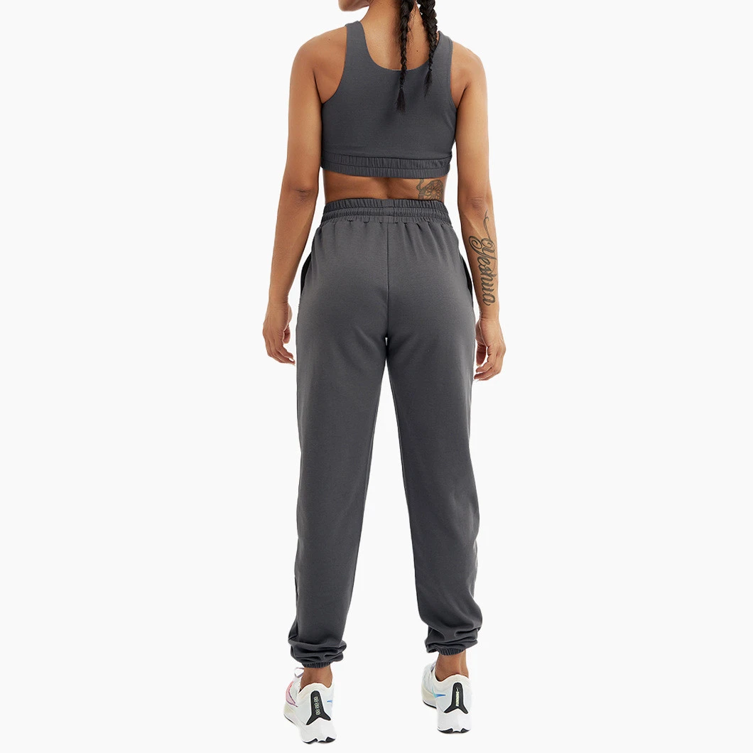 2021 LORISO yoga lounge wear jogger set sustainable activewear dry fit fitness apparel athletic clothes with drawstrings