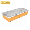 2021 new arrival colorful home clothing plastic pp underbed storage box with lid