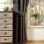 Import 2021 Shipping rates from china 100% polyester window sets black curtain with valance from China
