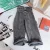Import 2021 Spring Autumn Kids Girls Denim Wide Leg Pants Children Loose Straight Trousers High Waist Kids Jeans from China