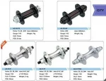 20/28/36H bicycle hub 72mm-120mm city bike hub front and rear bicycle hubs
