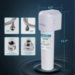 22000G High Flow Rate Activated Carbon Filter Media Certified By WQA NSF 42 Undersink Filter For Kitchen