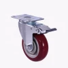 3" 4" 5" Medium Duty Red Wheel Industrial Caster Wheels for Beach Cart