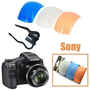 3 Colors Flash Diffuser for Sony Digital Cameras