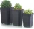 Import 3 size option square nursery plastic flower pot for indoor home desk, bedside or floor, and outdoor yard,lawn or garden planting from China