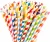 Import 3d fruits food grade cocktail paper straws for happy birthday celebration from China