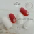Import 3D  glamour nail supplier press on nails two colors metal decoration artificial nail tips natural from China