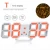Import 3D LED Digital Alarm Clocks Wall Hanging Watch Snooze Function Table Clock Calendar Thermometer Display Office Electronic Watch from China
