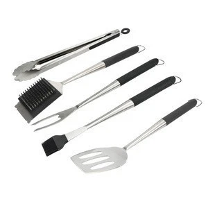 4 In 1 BBQ Tools Set Outdoor Barbeque Utensils Stainless Steel BBQ Grill Accessories