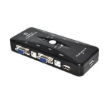 4 Ports hub USB 2.0 KVM VGA/SVGA Switch Box Adapter Connects Printer Intelli keyboard Mouse 4 Computers Use 1 monitor
