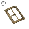 40mm solid brass metal clip clasp pin belt buckle