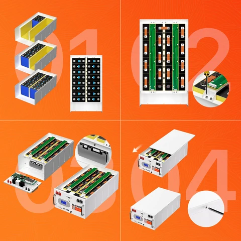 Buy 48v Diy Units Battery Box Without Cells Bt Bms 200a 16s Lifepo4 48v ...