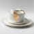Import 4pcs European style crockery kitchen Golden logo printing porcelain dinnerware set for sale royal bone china dinnerware sets from China