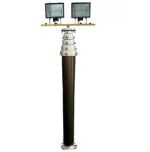 6 meter Fire truck tower lighting rotatable pneumatic telescopic mast for emergency