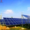 60kw On Grid solar energy production plant with 12BB Mono 21.6% Solar Panel on Grassland solar energy production plant
