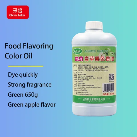 650g food flavoring oil Green apple flavor Halal fragrance  hot selling Liquid Food Colours  for ice cream,beverage drink