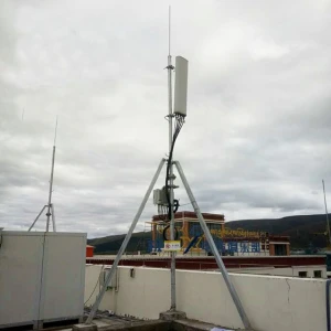 6m roof tube pipe steel tower mobile telecommunication tower