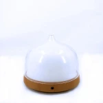 7 Color Lights Wooden Grain 200ml  Shape Diffuser Fan Cool Humidifier