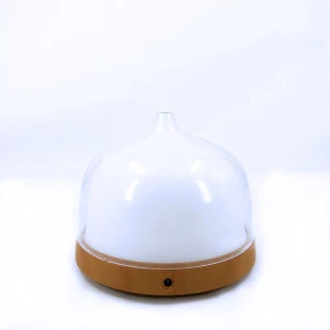 7 Color Lights Wooden Grain 200ml  Shape Diffuser Fan Cool Humidifier