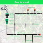 70% Water Saving Automatic Garden Home Sprinkler Dripping Irrigation System Watering Kits Garden Farm Irrigation Lawn Adjustable