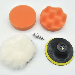 7pcs Polishing Buffing Pad sponge Kit for Auto Car Polishing Tools Buffer With Drill Adapter car foam polishing pad