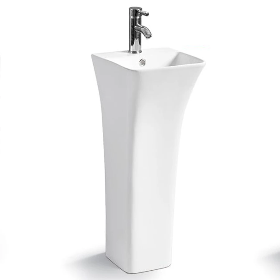 841 pedestal bathroom ceramic one piece wash basin