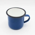 8oz 6oz Customized Steel Enamel Mug, Garden Drinkware Small Coffee Mug Enamelled