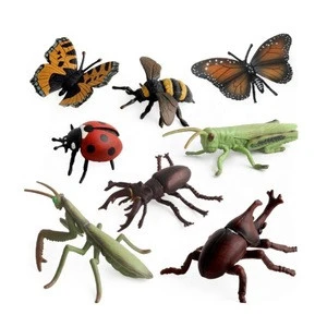 8PCS Plastic Insects Figures Realistic Insects Bugs Model Animal Toys for Children Kids
