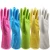 Import 9 Colors Reusable Waterproof Household Rubber Cleaning Long Dishwashing Gloves from China