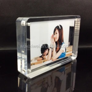 Acrylic block fashion clear acrylic glass block high hardness beautiful acrylic photo block wholesale