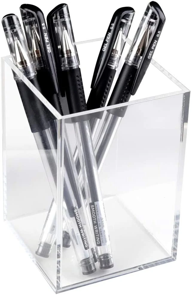 Clear Acrylic Pen Organizer Desk Pencil Cup Holder Multi-Functional Desktop  Pen Holder - China Pen Organizer, Acrylic Pen Organizer