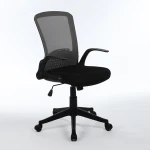 adjustable armrests black fabric office chair Back Support Mesh chair
