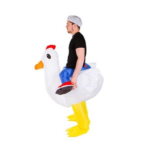 Adult Chicken Fancy Dress Costume Inflatable Animal Suit