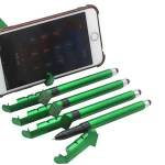 Advertising Pull Paper Pens Promotional Stylus Pen Holder Pens  Plastic Ballpoint Pens With Custom Logo