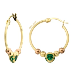 Affordable And Best Quality Wholesale Product - Green Ring Earing