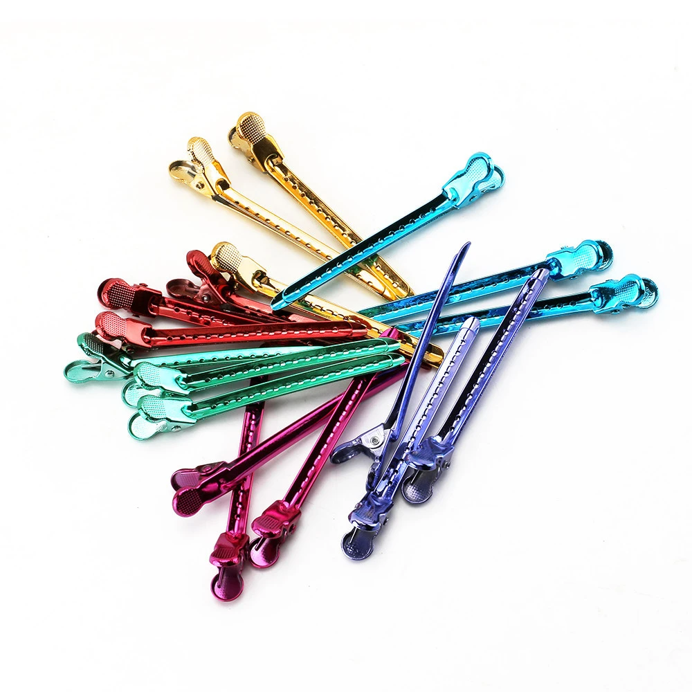 AliLeader March Expo New Product Steel Hair Clip Alligator Clips For Salon Hairdressing
