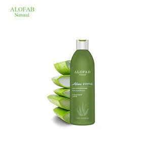 ALOFAB Itch Relieving, Refreshing Anti-Dandruff Treatment Organic Aloe Vera Oil Controlling Shampoo with Private Bottle