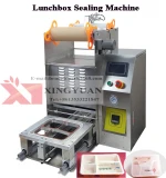 Aluminum foil seal automatic plastic container sealing machine/sealer machine