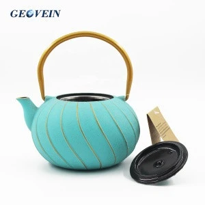 Amazon Hot Selling Color Kettle Chinese Tea Set Cast Iron Tea Pots
