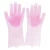 Import Amazon hot selling multipurpose  silicone rubber clean gloves pet hair care magic brush dish washing glove with scrubber from China