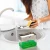Amazon top selling clear soap pump sponge caddy liquid soap dispenser with sponge holder