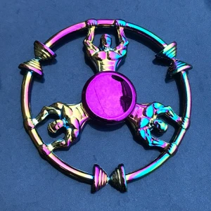 Amazons best-selling colorful finger top zinc alloy decompression toy hand spinner finger Gyro toy wholesale