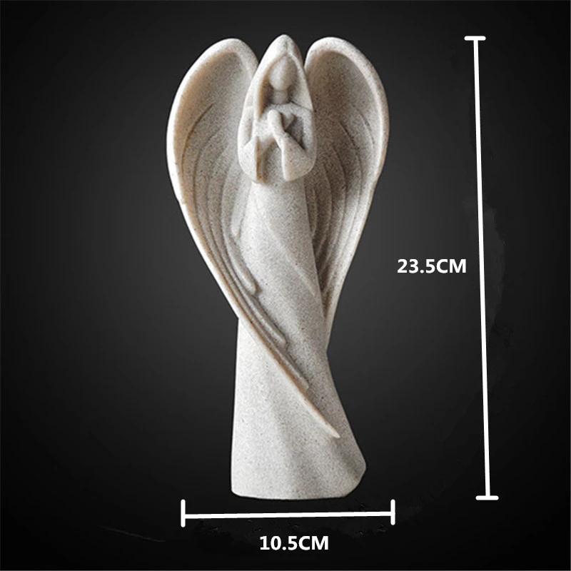 angel statue decoration resin crafts and arts home decor living room accessories statue miniature figurines