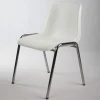 Anti-static plastic seat metal leg dining chair