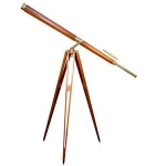 Antique astronomical telescope made in the early 1800