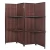 Import Antique Brown 4 Panels Handcrafted Wooden Partition/Room Divider/Screen from China