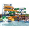 Aqua park exciting fiberglass adult water park big spiral pool slide for sale