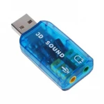 Audio Pc USB Sound Card, SONCM USB-9 External Sound Card 3.5mm Jack to USB Microphone Adapter