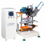 Automatic high production 2 axis 1 tufting flat brush making machine cloth cleaning brush tufting machine shoe brush machine